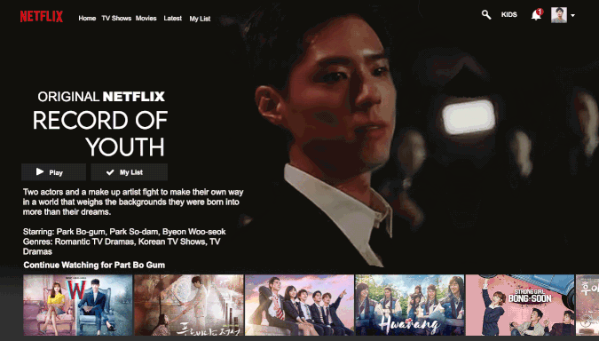 RECORD OF YOUTH ON NETFLIX